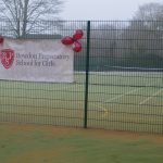 Bowdon Prep Sign on the fence