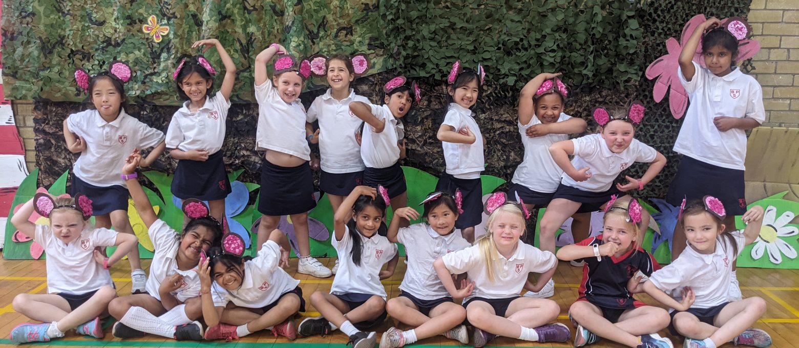 group of students dressed as monkeys