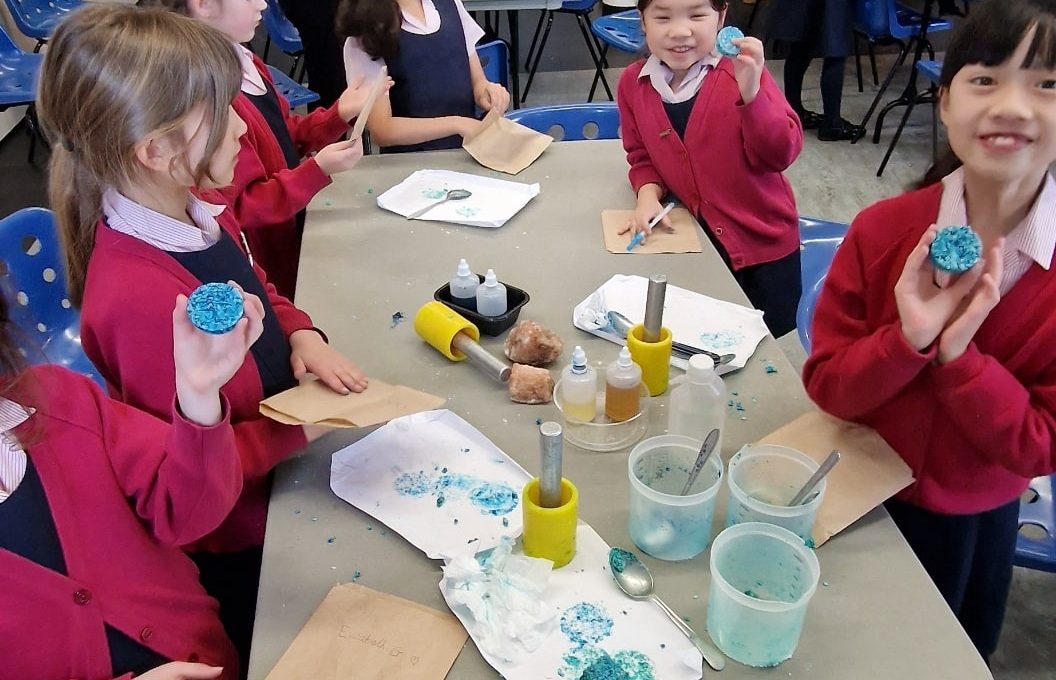 children playing with play dough