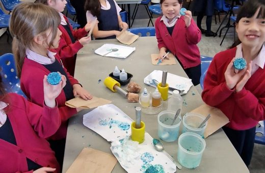 children playing with play dough