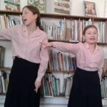 students pointing