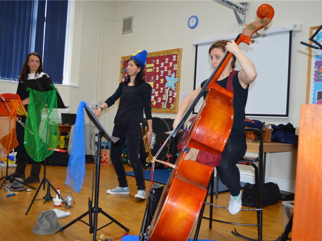 ladies playing music