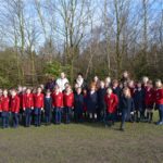 students outdoors